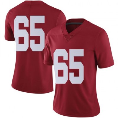 NCAA Women's Alabama Crimson Tide #65 Deonte Brown Stitched College Nike Authentic No Name Crimson Football Jersey NY17X03YD